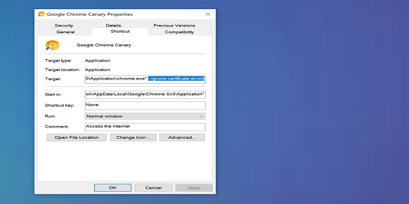 chrome-ignore-certificate-errors