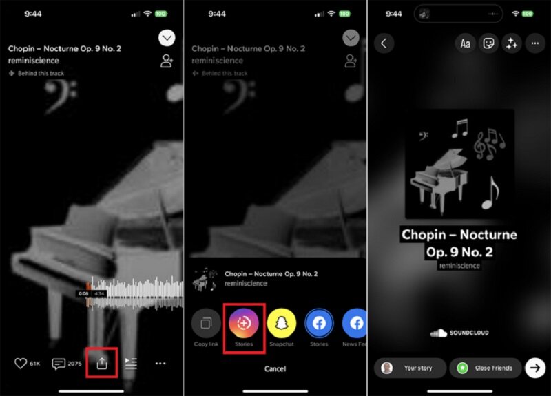 how to add your own music to instagram story