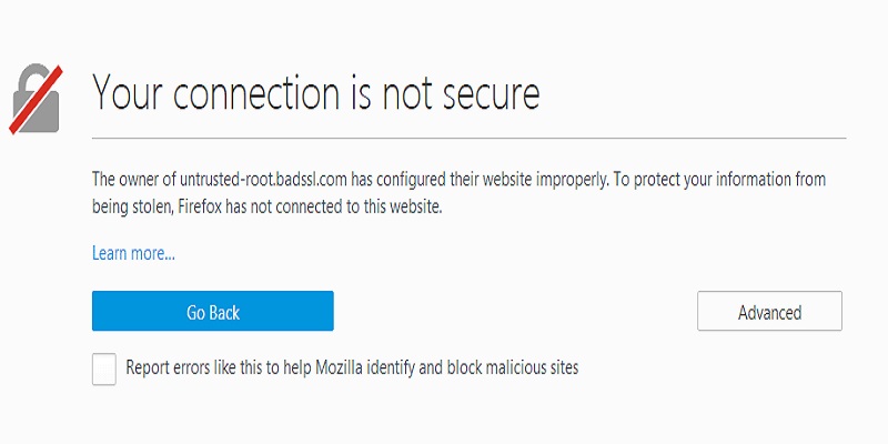 your-connection-is-not-secure-firefox